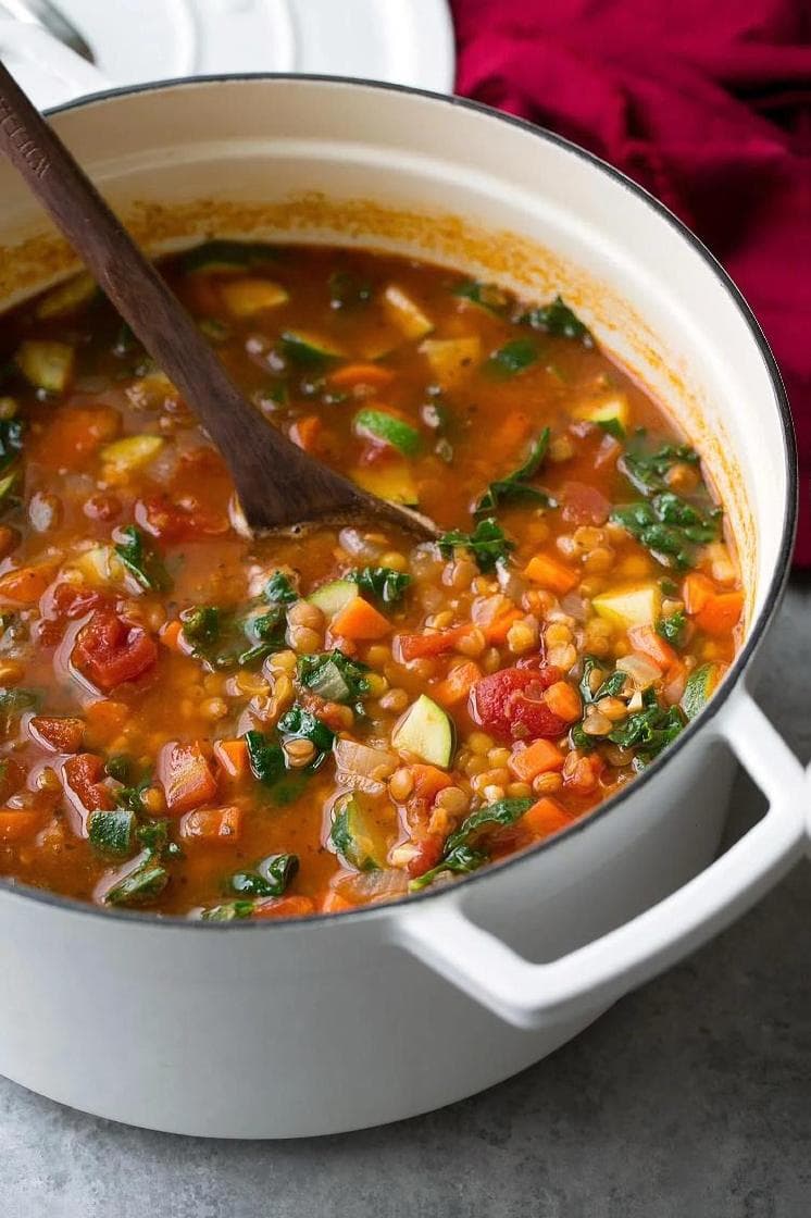 Red Lentil Vegetable Soup