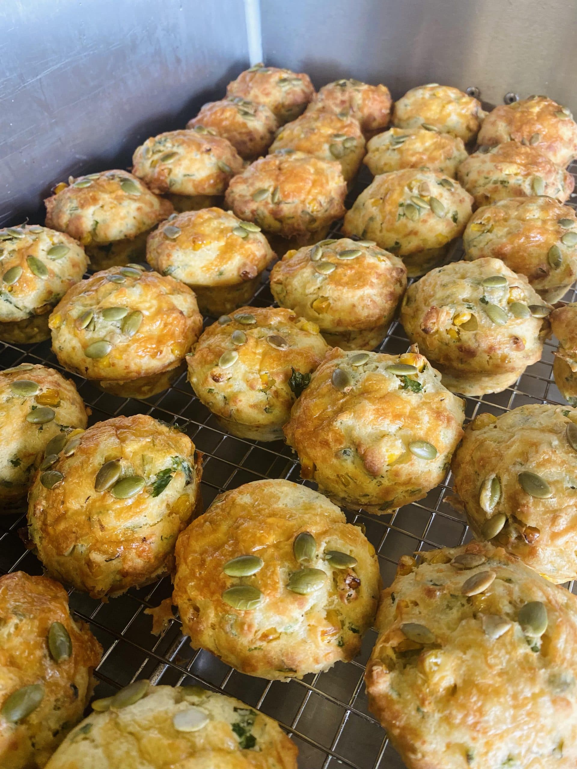 Mini Cheese, Corn &parsley Muffins (6 or 12)
