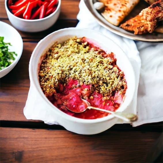 Rhubarb and Apple Crumble (1L)